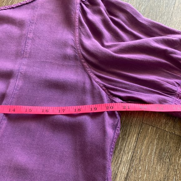 More By Lata PL Purple Bohemian Style Blouse - Picture 6 of 8